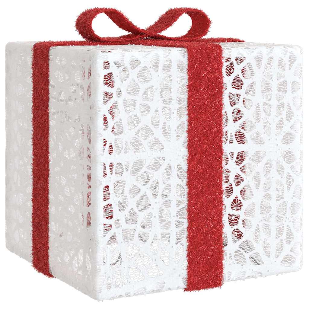 Illuminated Gift Boxes 3 pcs. 64 LEDs Warm White