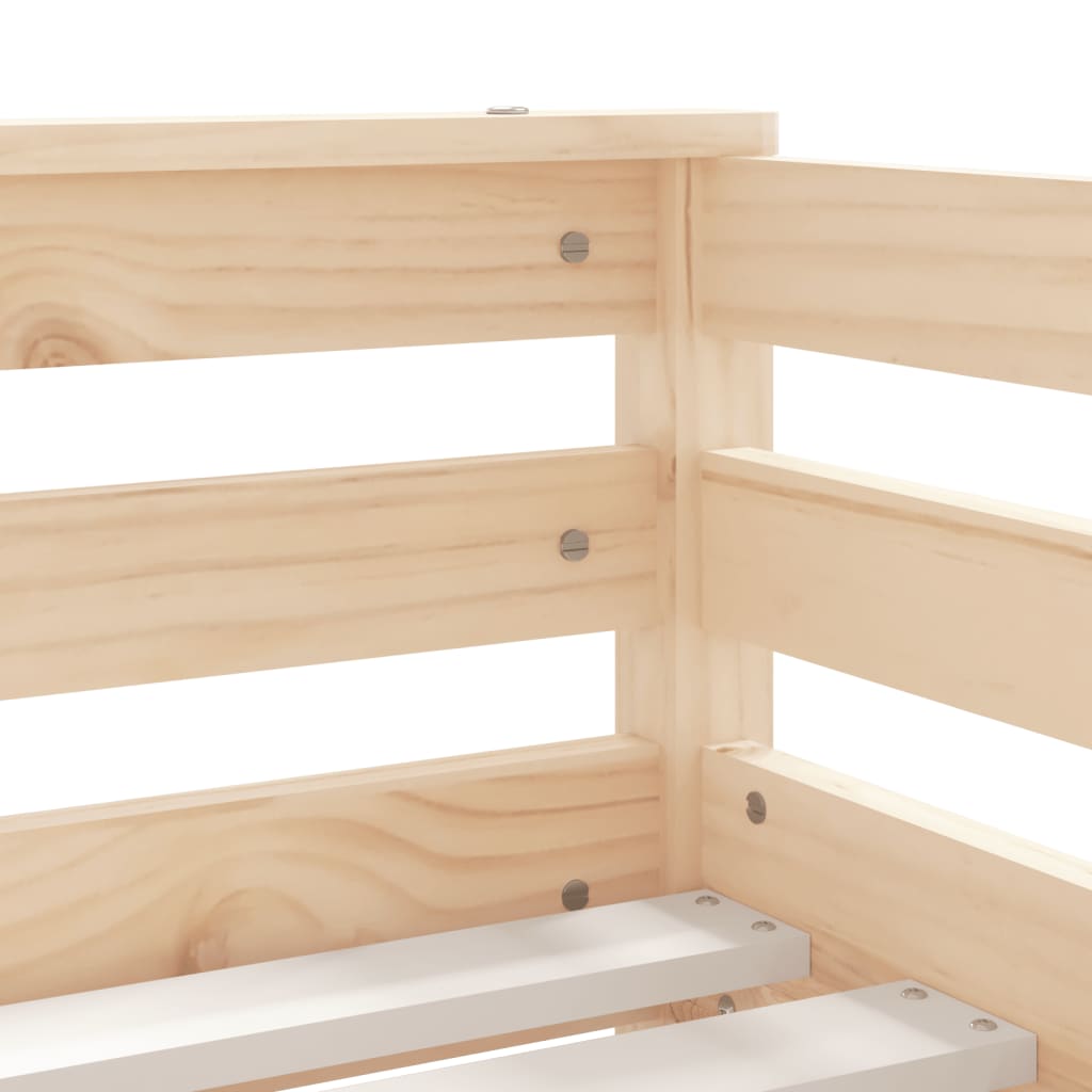 Children's bed with drawers 70x140 cm solid pine wood