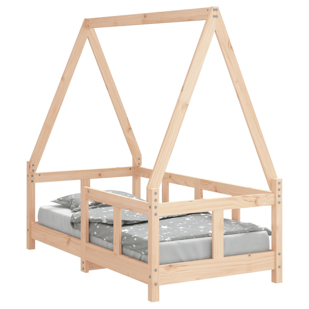 Children's bed 70x140 cm solid pine wood