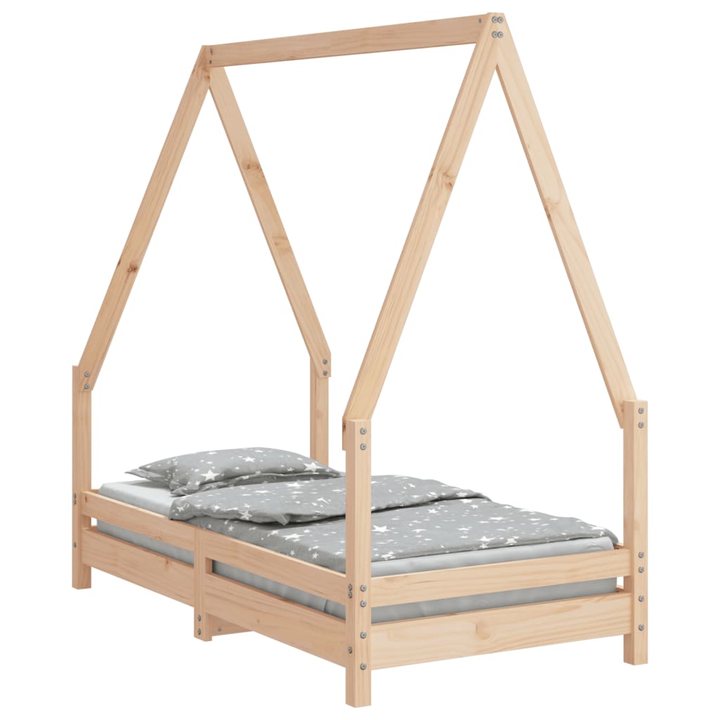 Children's bed 70x140 cm solid pine wood