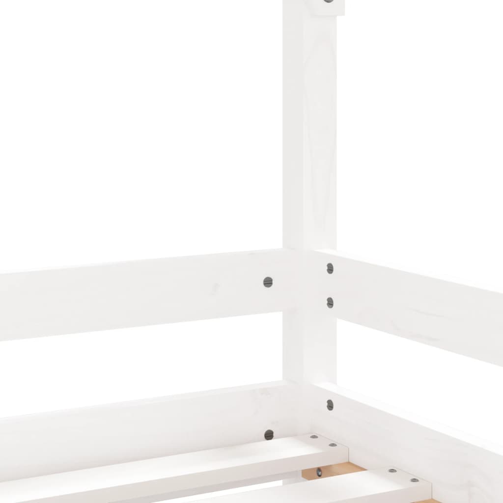 Children's bed white 90x190 cm solid pine wood