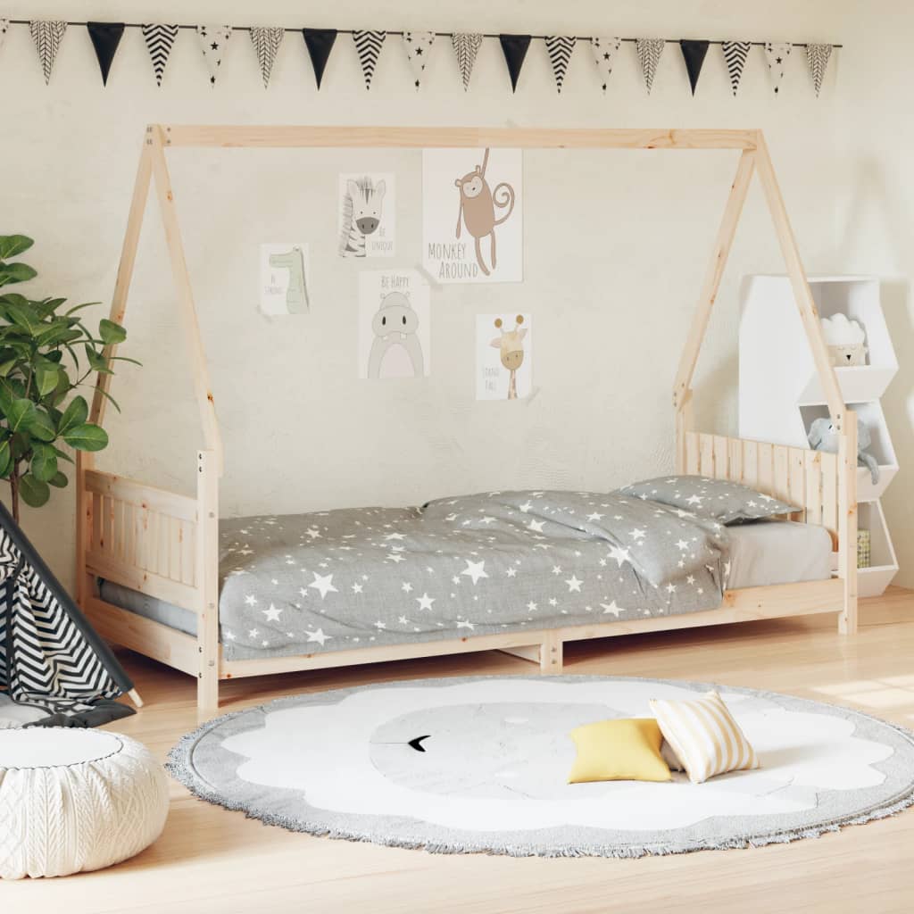 Children's bed 80x200 cm solid pine wood