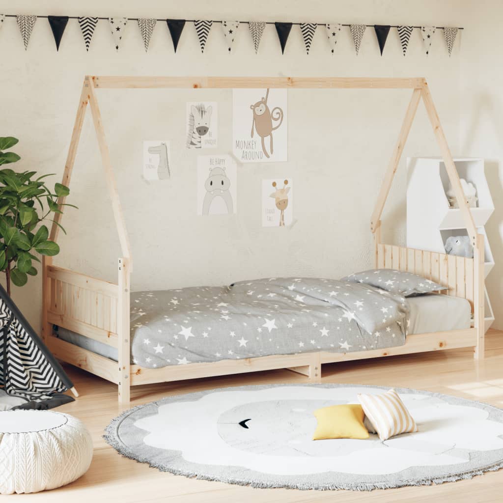 Children's bed 90x190 cm solid pine wood