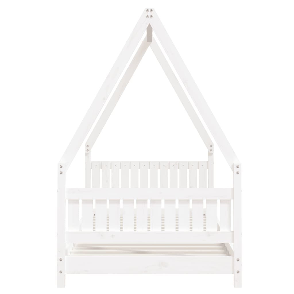 Children's bed white 90x190 cm solid pine wood