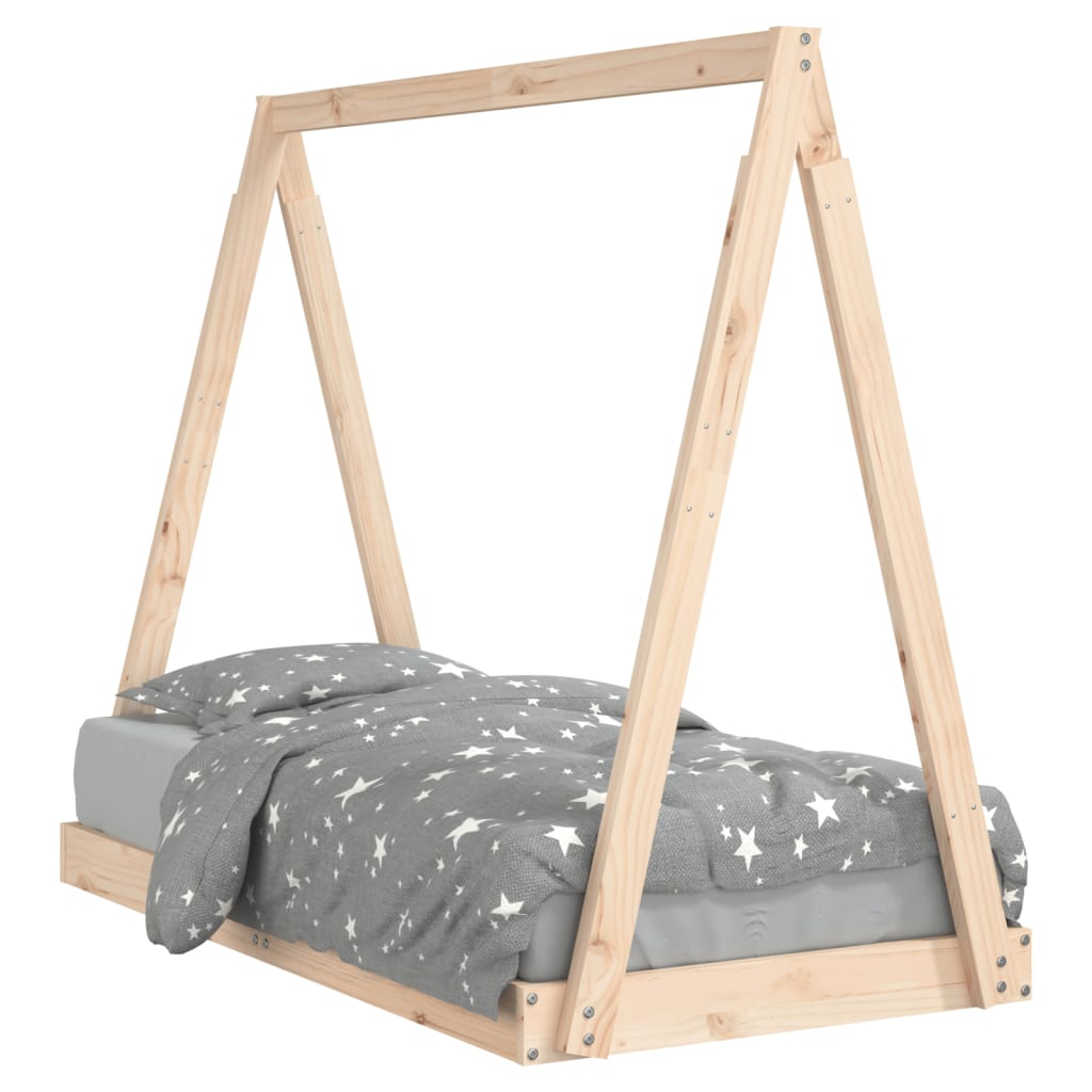 Children's bed 70x140 cm solid pine wood