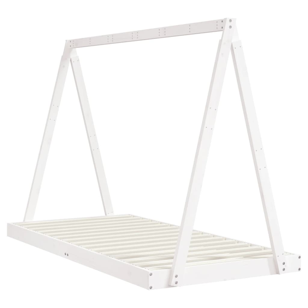 Children's bed white 90x190 cm solid pine wood