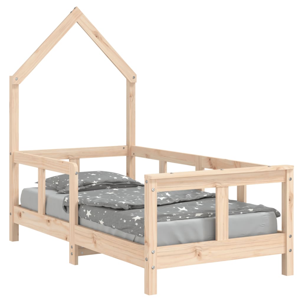 Children's bed 70x140 cm solid pine wood