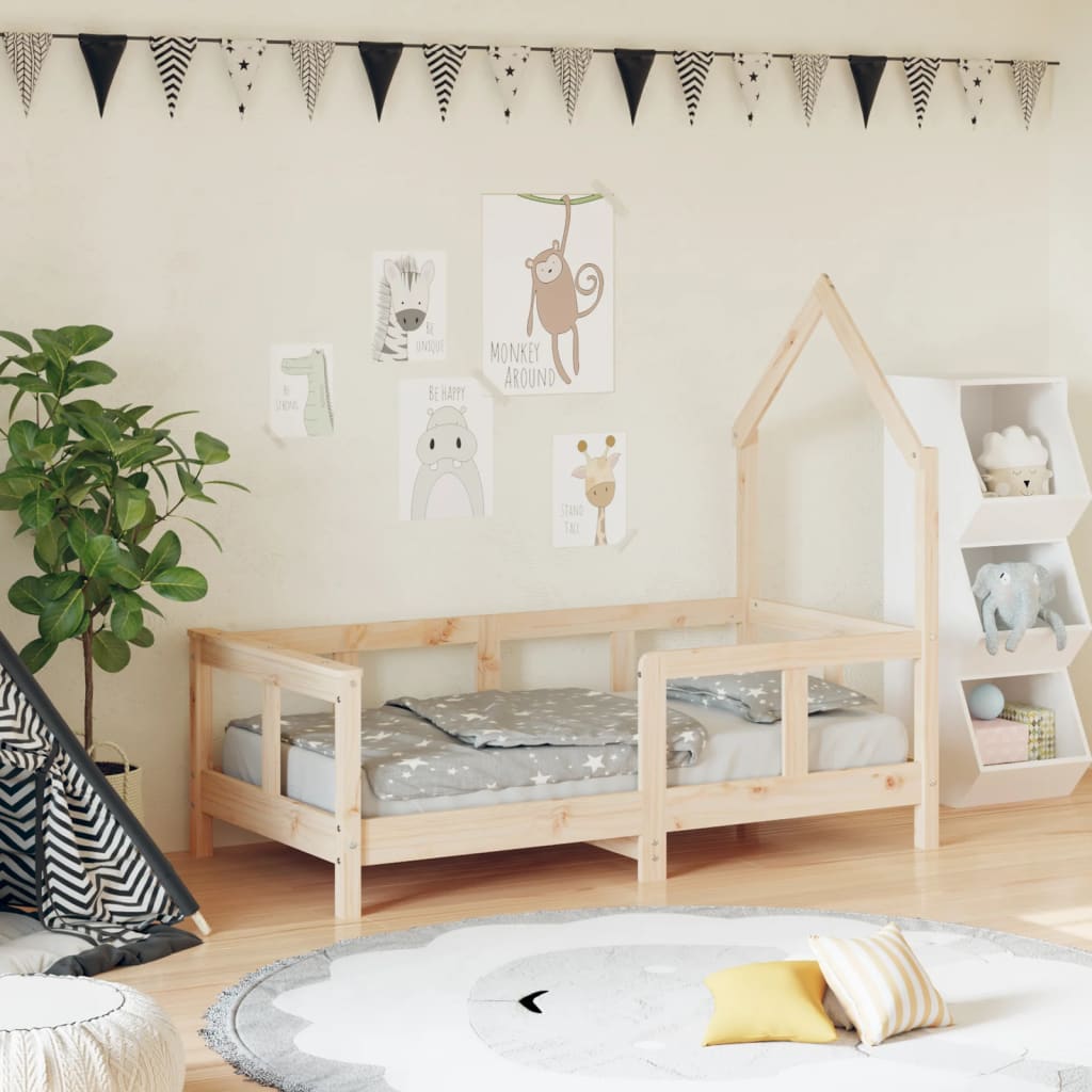 Children's bed 70x140 cm solid pine wood