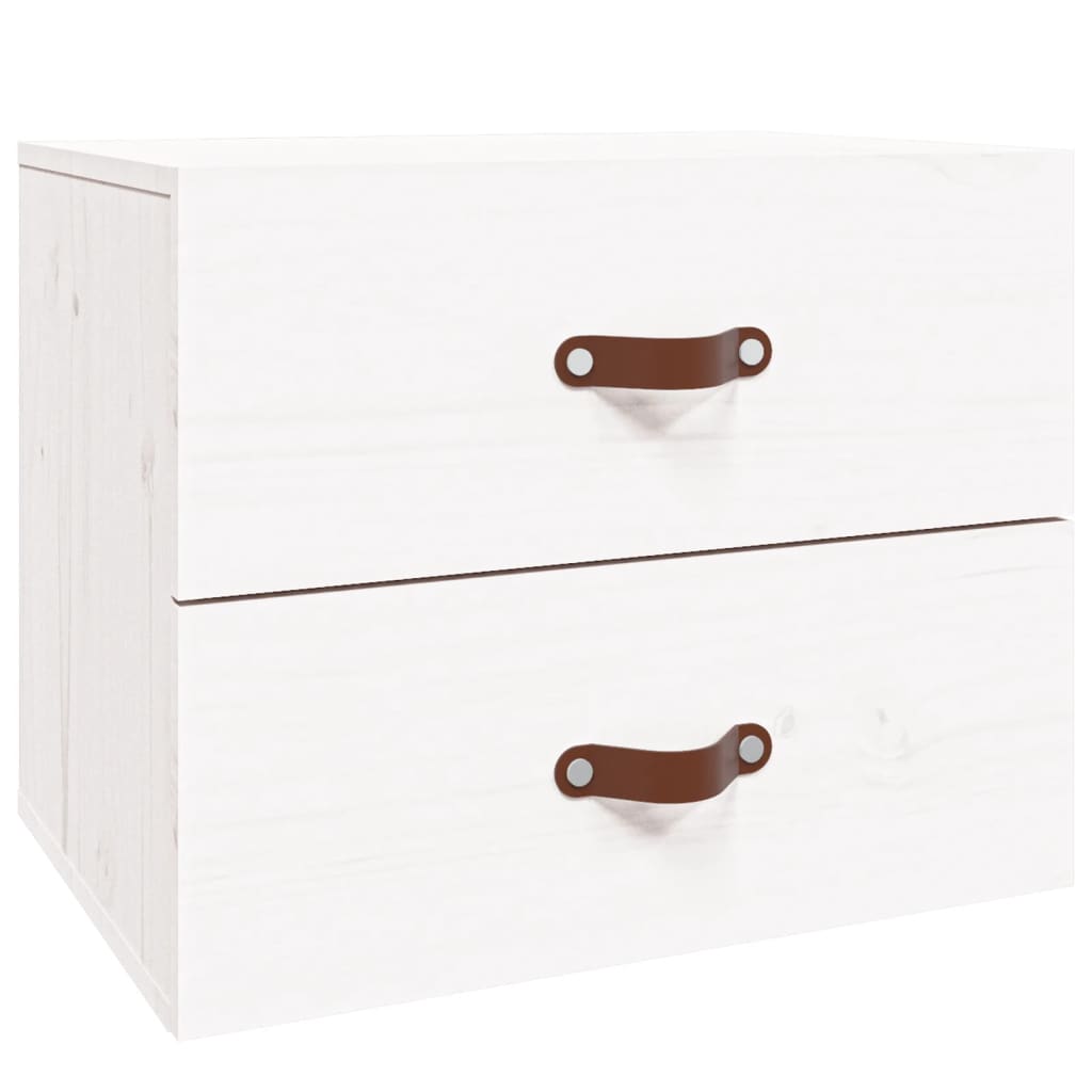 Wall Bedside Table White 50x36x40 cm