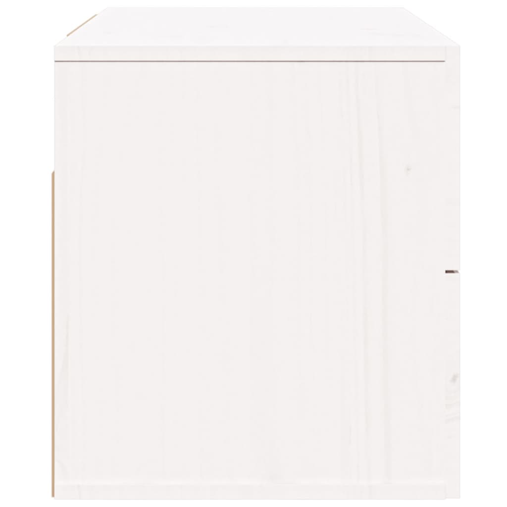 Wall Bedside Table White 50x36x40 cm