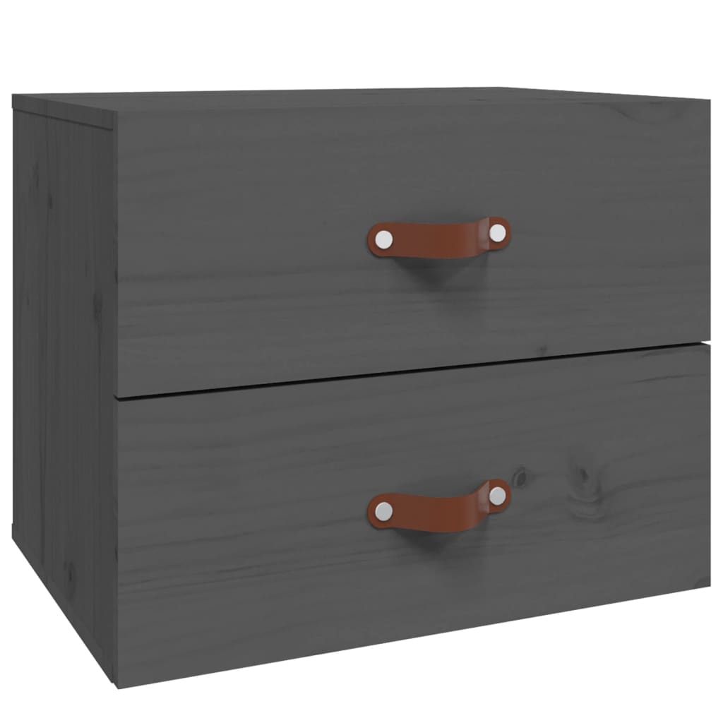 Wall Bedside Tables 2 pcs. Gray 50x36x40 cm