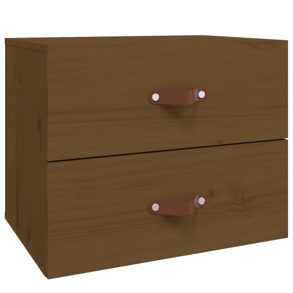 Wall Bedside Table Honey Brown 50x36x40 cm