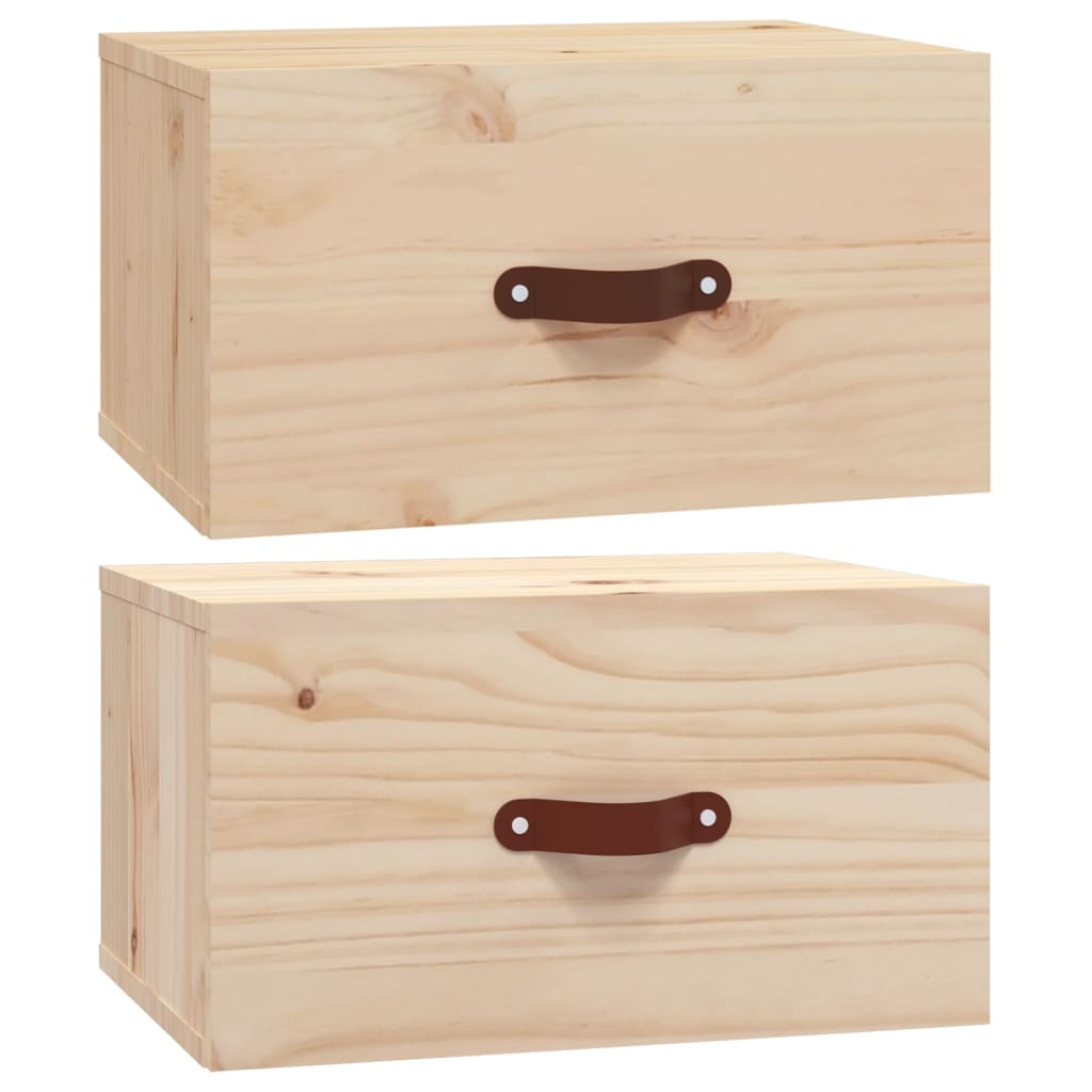 Wall-mounted bedside tables 2 pcs. 40x29.5x22 cm