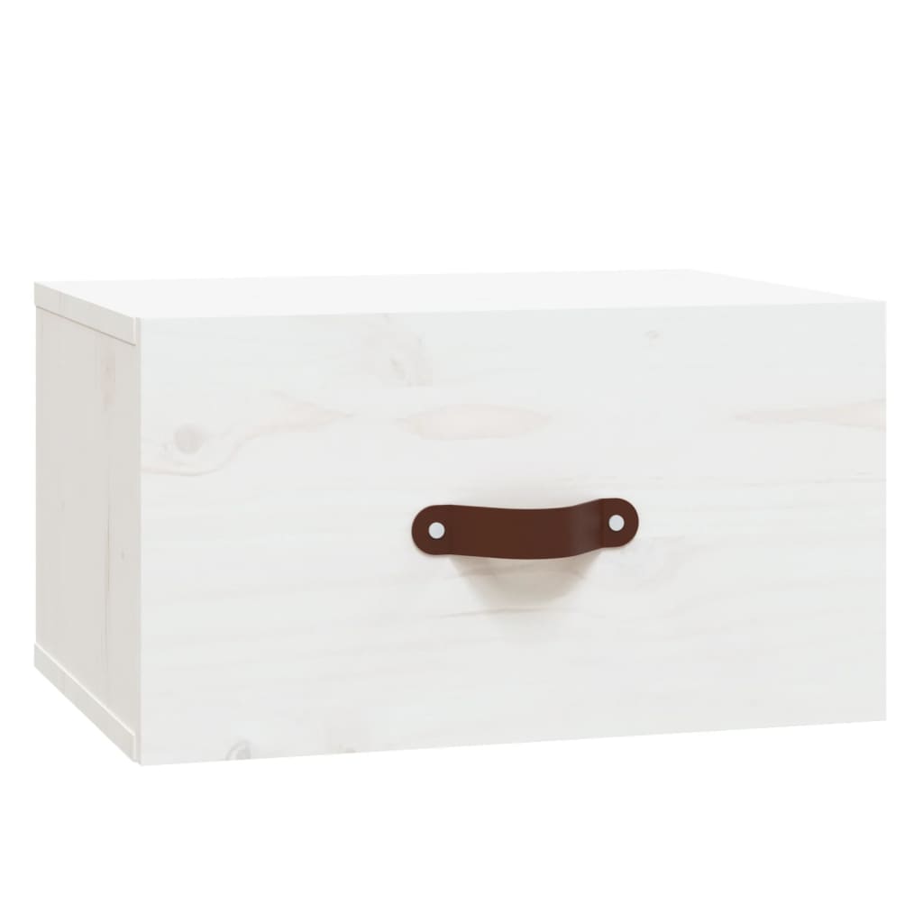 Wall Bedside Table White 40x29.5x22 cm