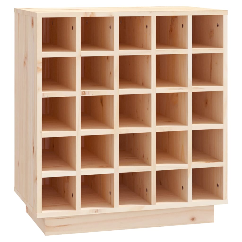 Wine rack 55.5x34x61 cm solid pine wood