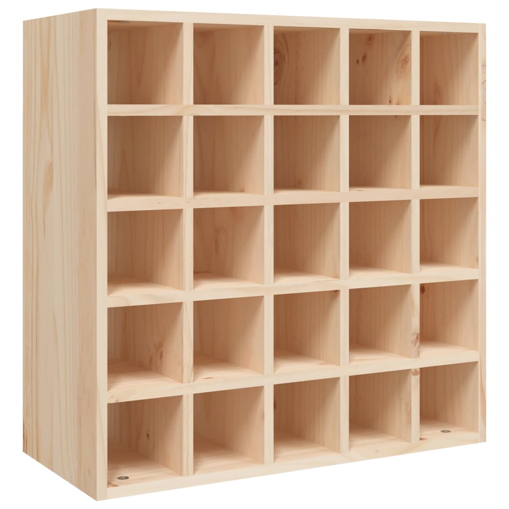 Wine rack 56x25x56 cm solid pine wood