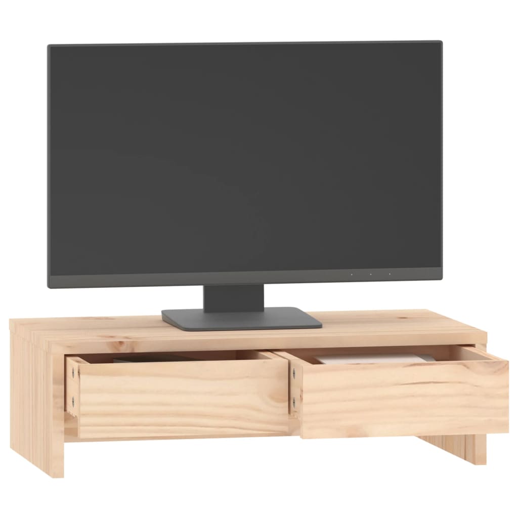 Monitor stand 50x27x15 cm solid pine wood