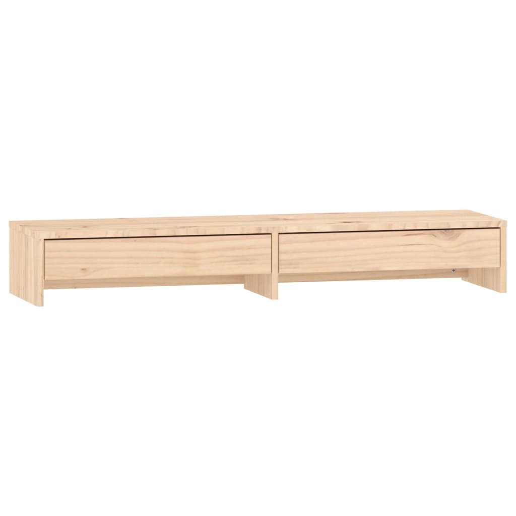 Monitor stand 100x27x15 cm solid pine wood