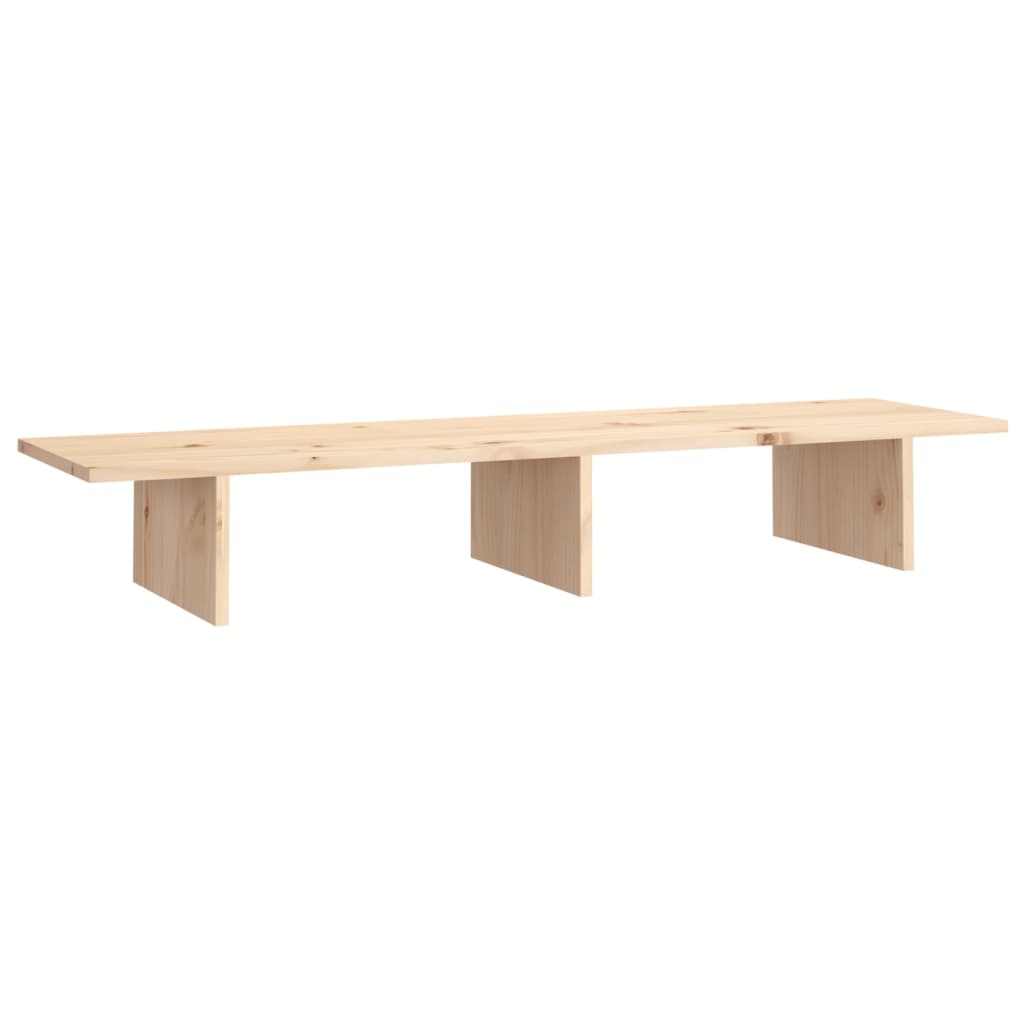 Monitor stand 100x27x15 cm solid pine wood