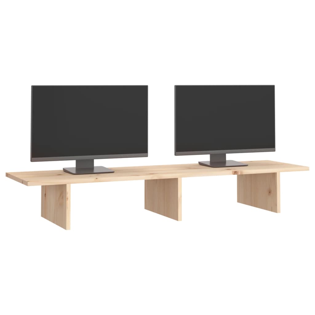 Monitor stand 100x27x15 cm solid pine wood