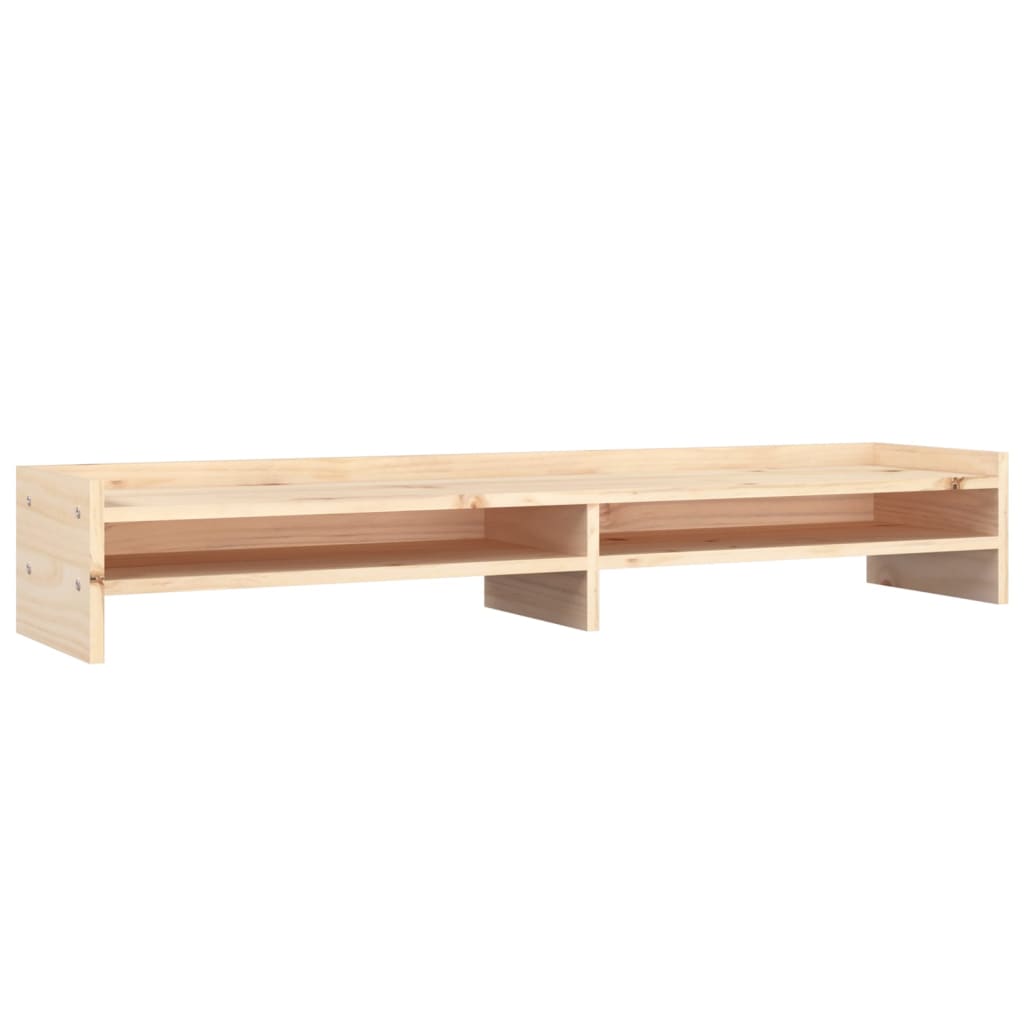 Monitor stand 100x24x16 cm solid pine wood