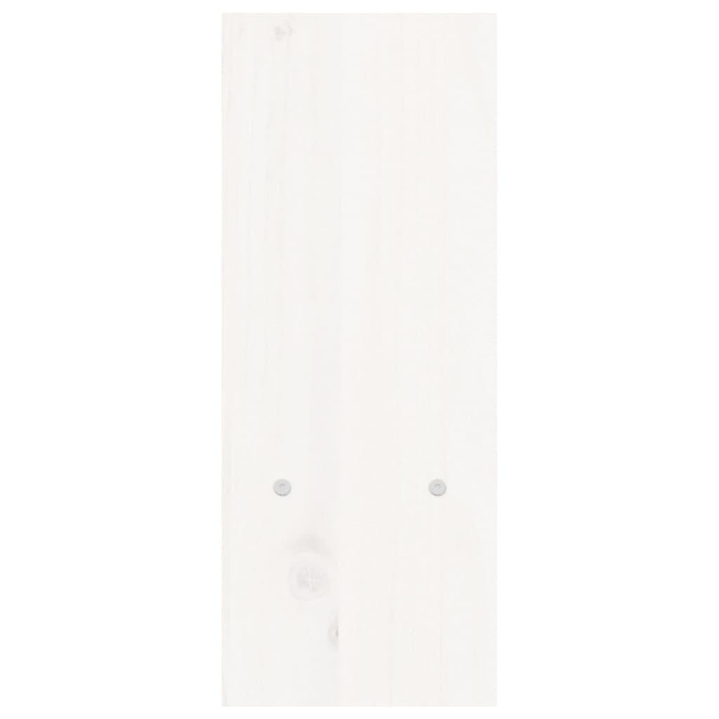 Monitor Stand White (39-72)x17x43 cm Solid Pine