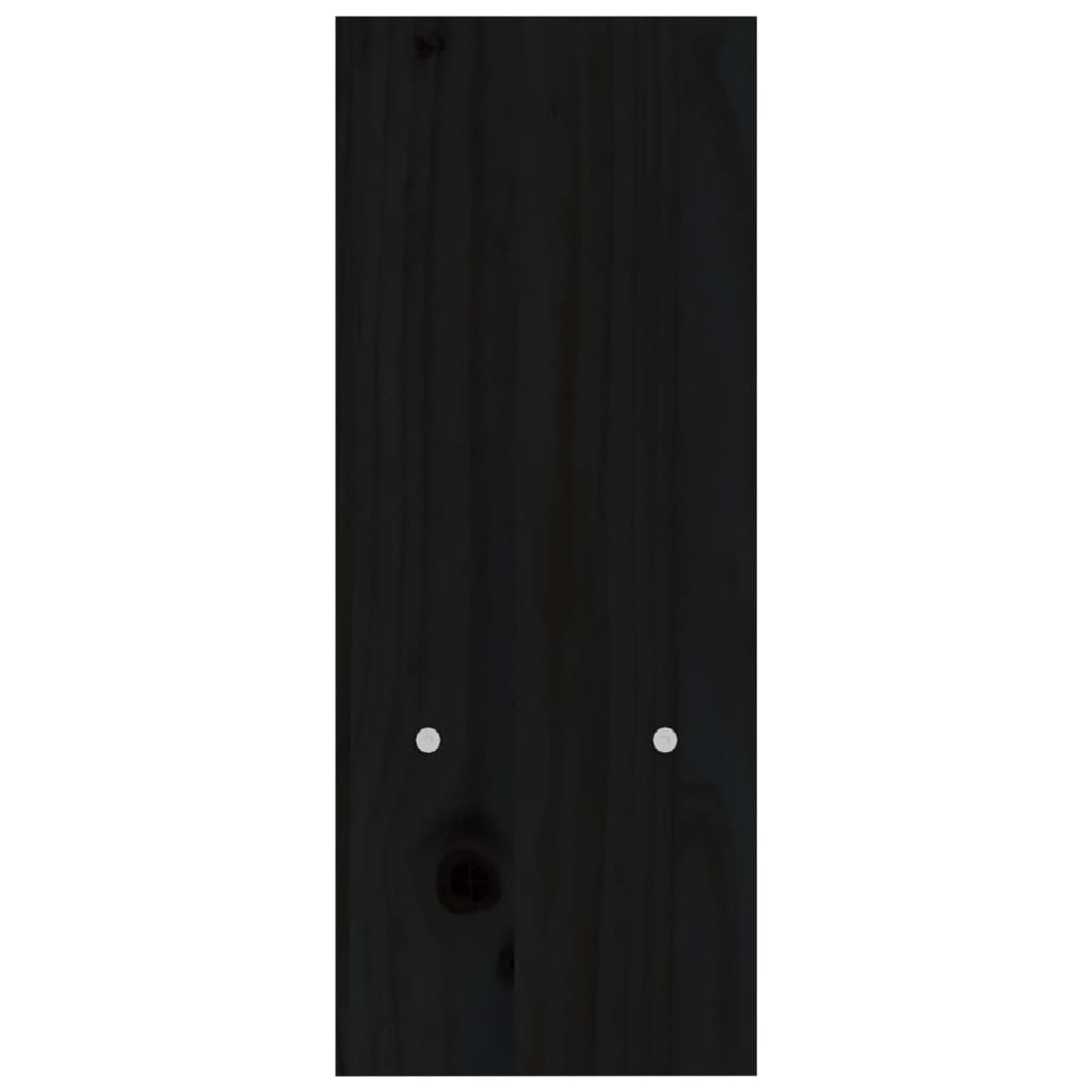 Monitor Stand Black (39-72)x17x43 cm Solid Pine