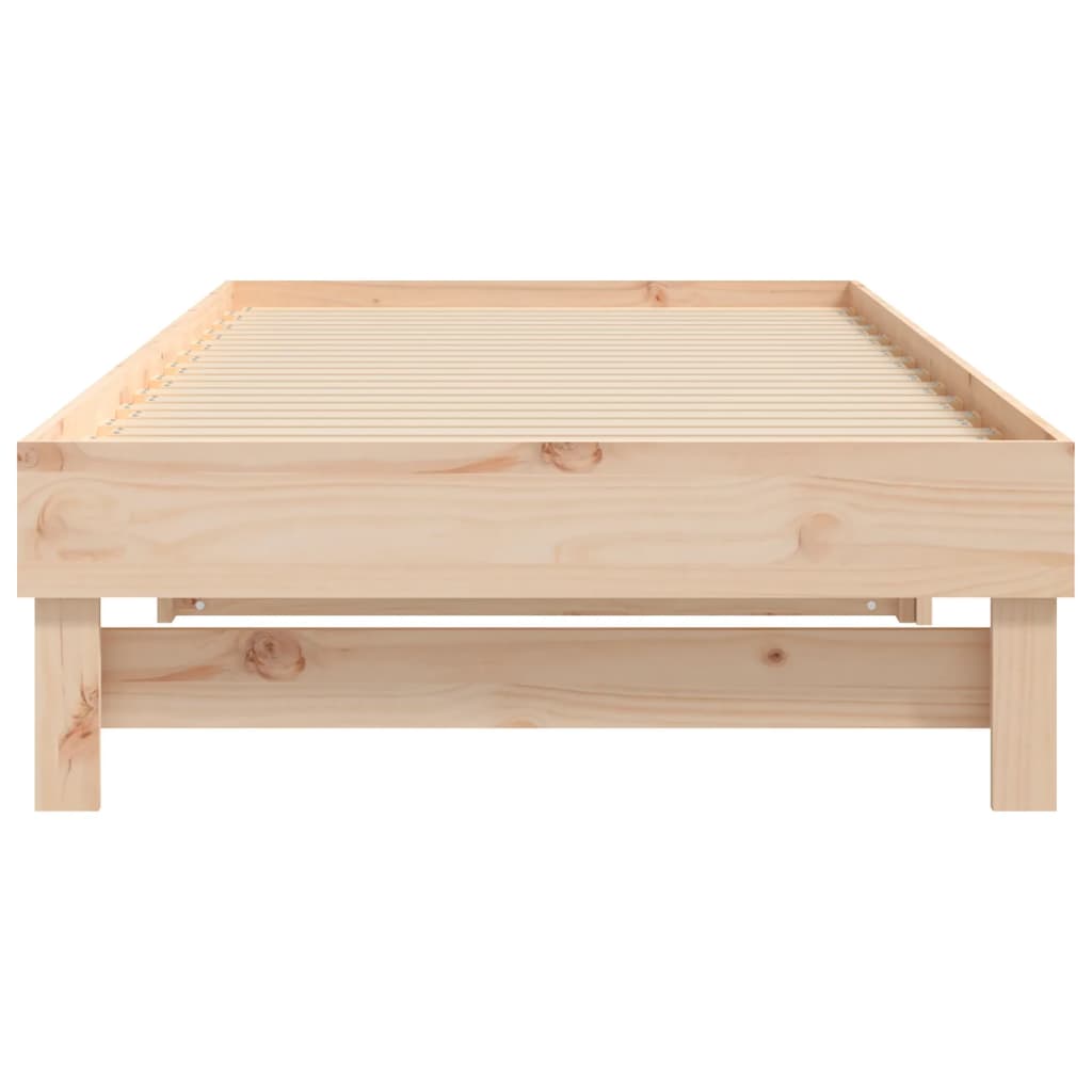 Daybed extendable 2x(90x200) cm solid pine wood