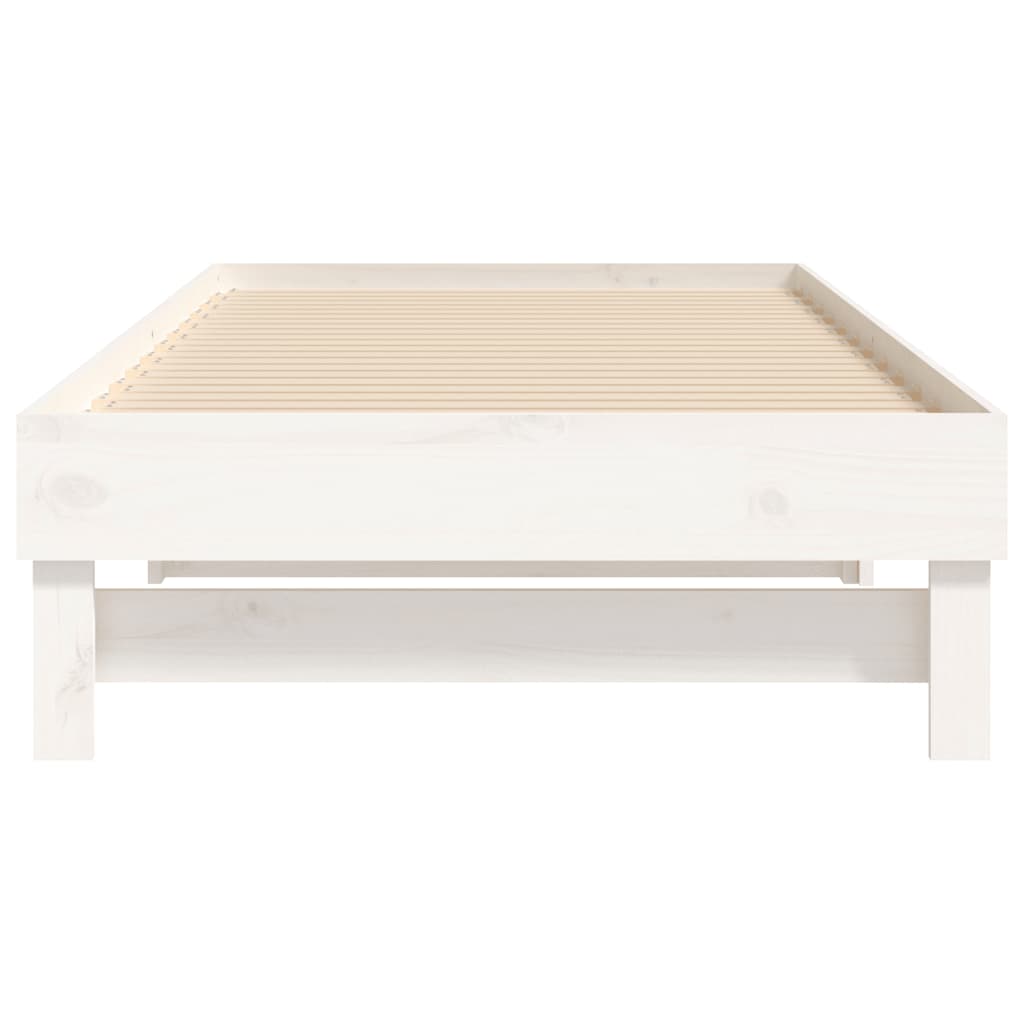 Daybed Extendable White 2x(80x200) cm Solid Pine