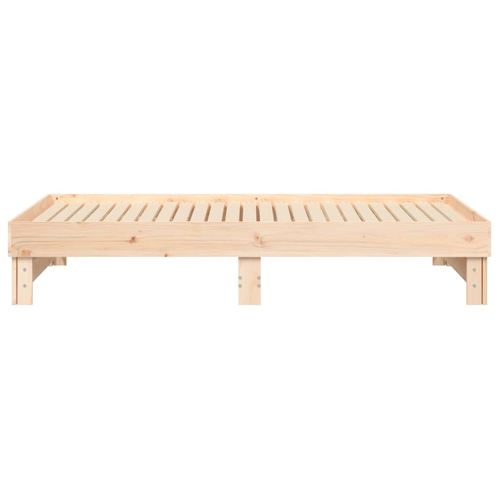 Daybed extendable 2x(90x190) cm solid pine wood