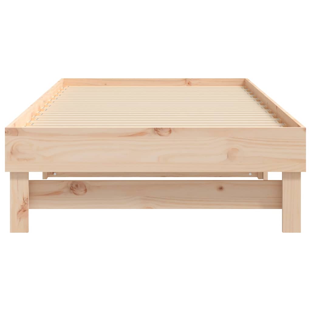 Daybed extendable 2x(75x190) cm solid pine wood