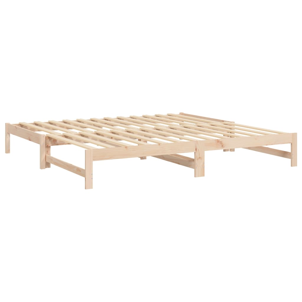 Daybed extendable 2x(100x200) cm solid pine wood