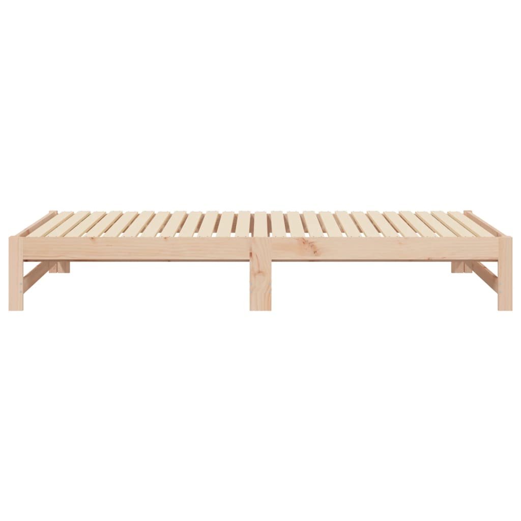 Daybed extendable 2x(100x200) cm solid pine wood