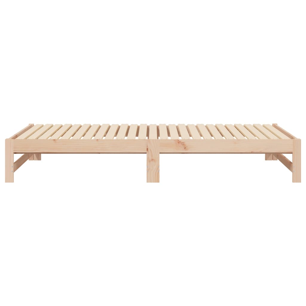 Daybed extendable 2x(90x200) cm solid pine wood