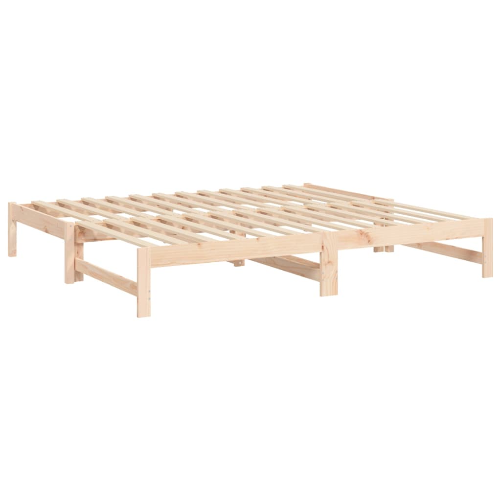 Daybed extendable 2x(90x190) cm solid pine wood