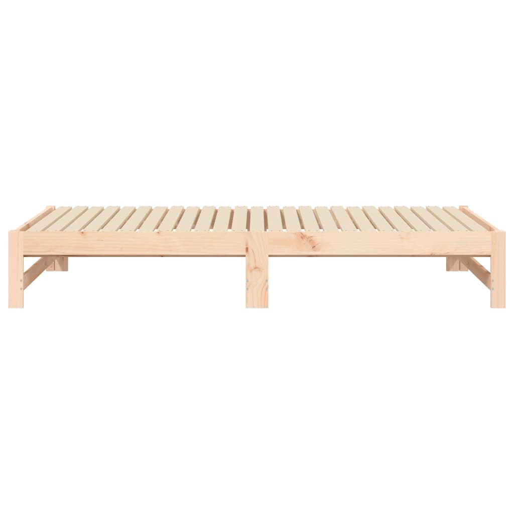 Daybed extendable 2x(90x190) cm solid pine wood