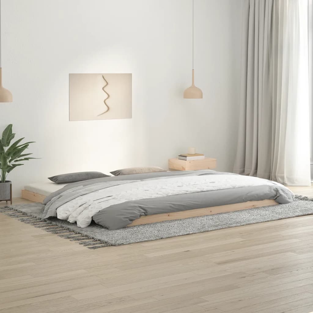 Solid wood bed 200x200 cm pine