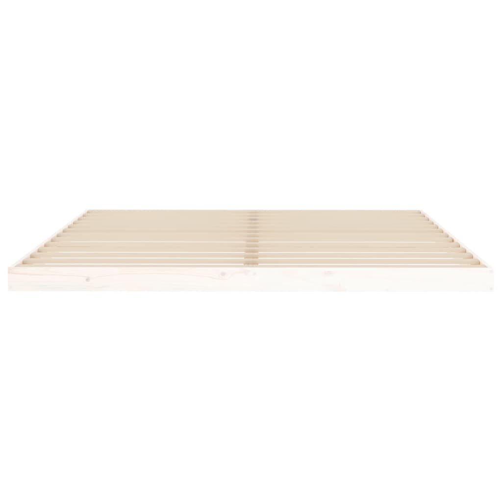 Solid Wood Bed White 180x200 cm Pine