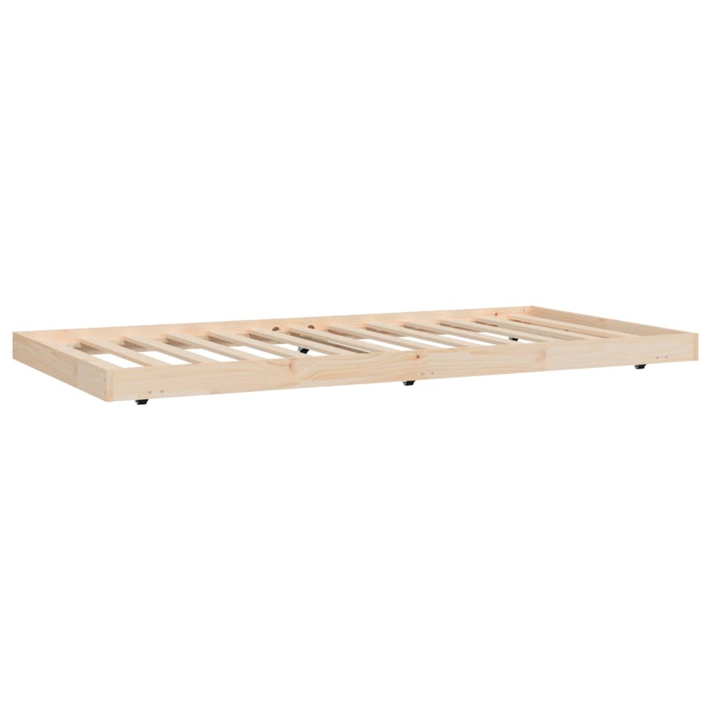 Solid wood bed without mattress 100x200 cm pinewood