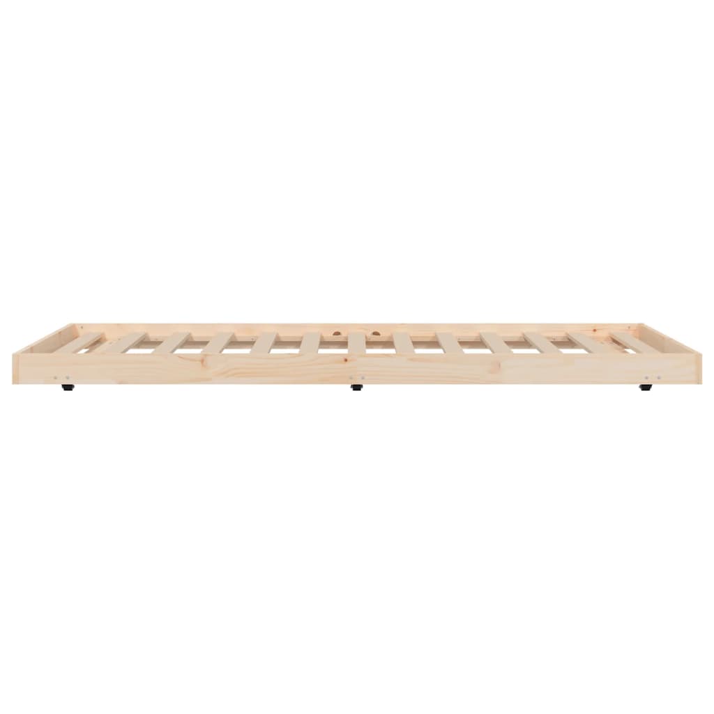 Solid wood bed without mattress 100x200 cm pinewood