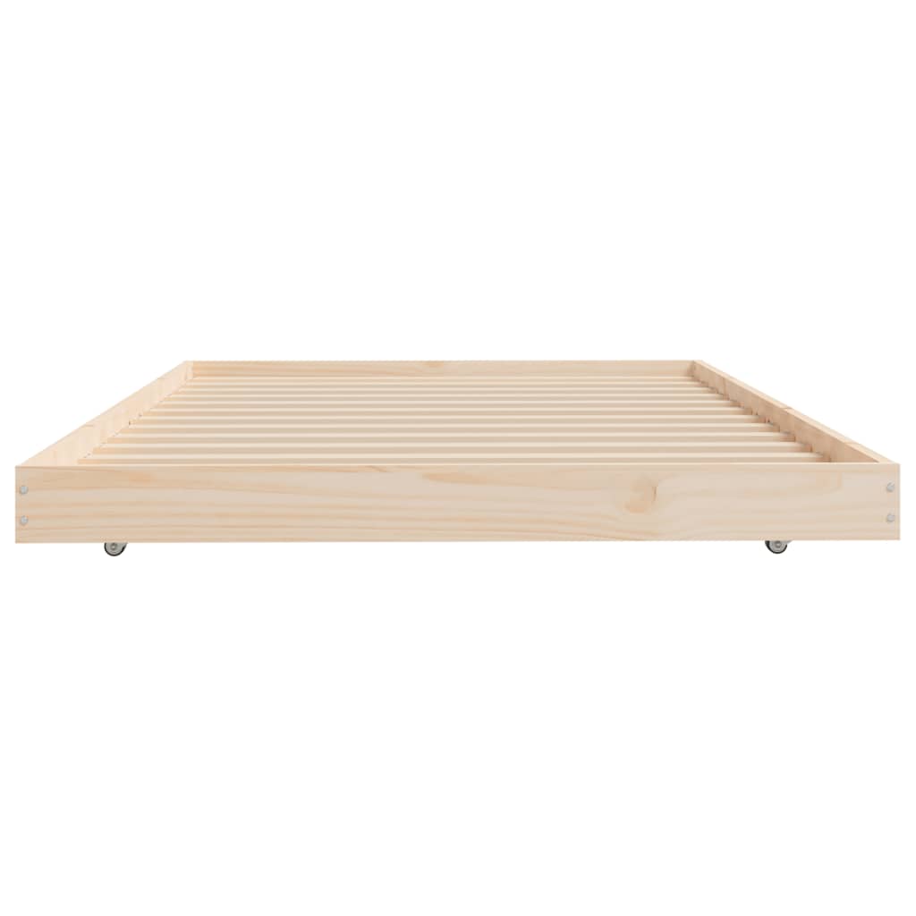 Solid wood bed without mattress 90x200 pinewood