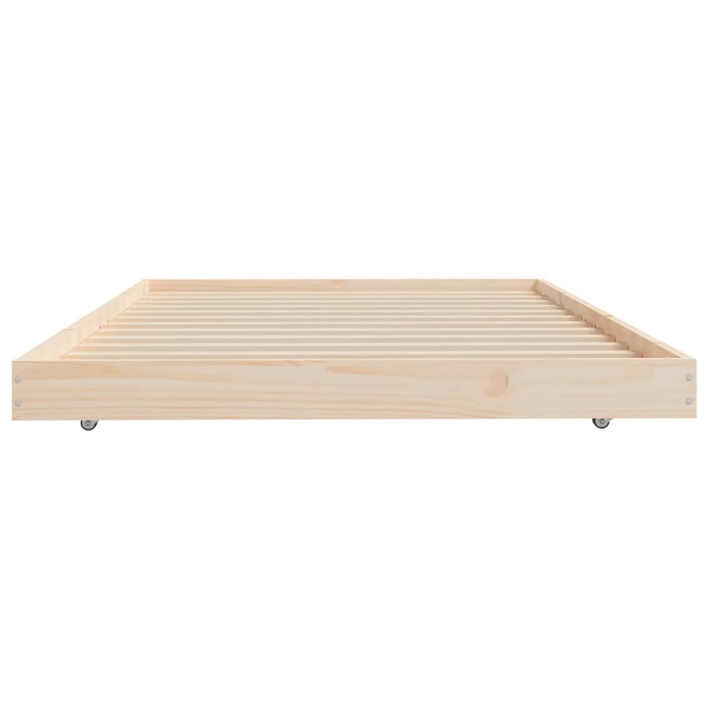 Solid wood bed without mattress 80x200 cm pinewood