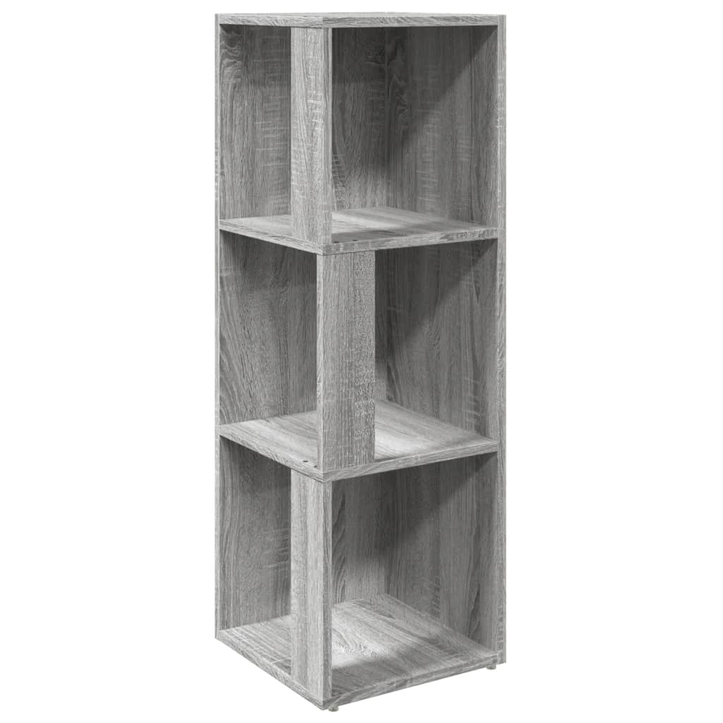 Corner Shelf Gray Sonoma 33x33x100 cm Wood Material