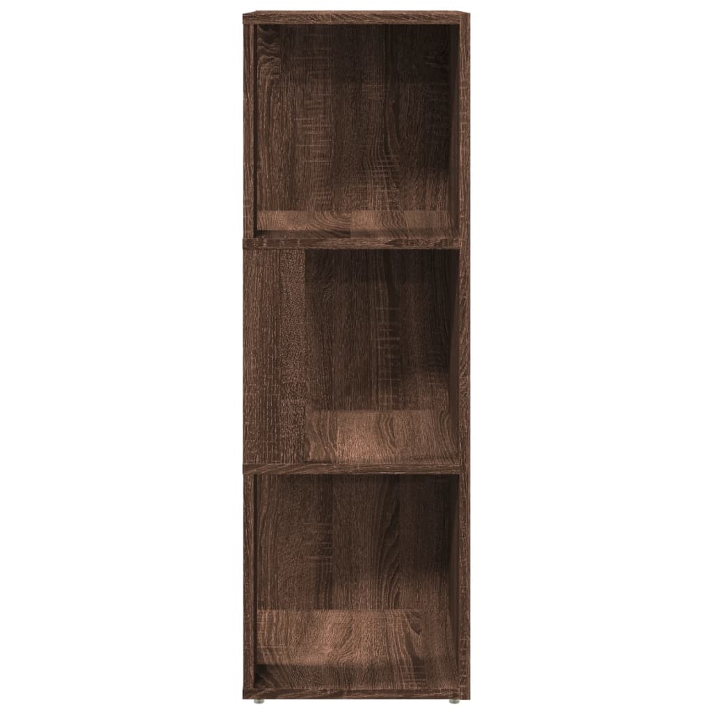 Corner shelf brown oak look 33x33x100 cm wood material