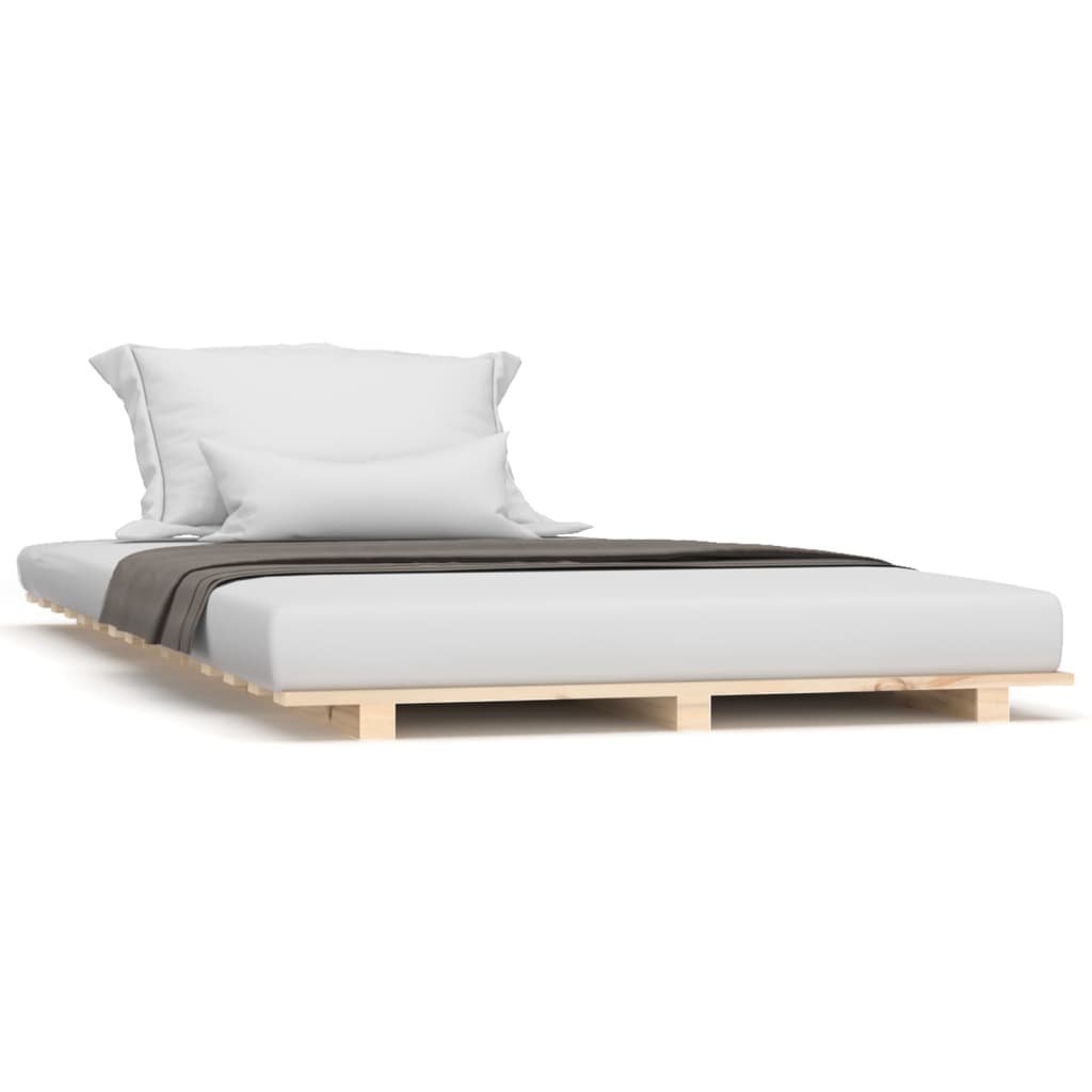 Solid wood bed 90x190 cm pine