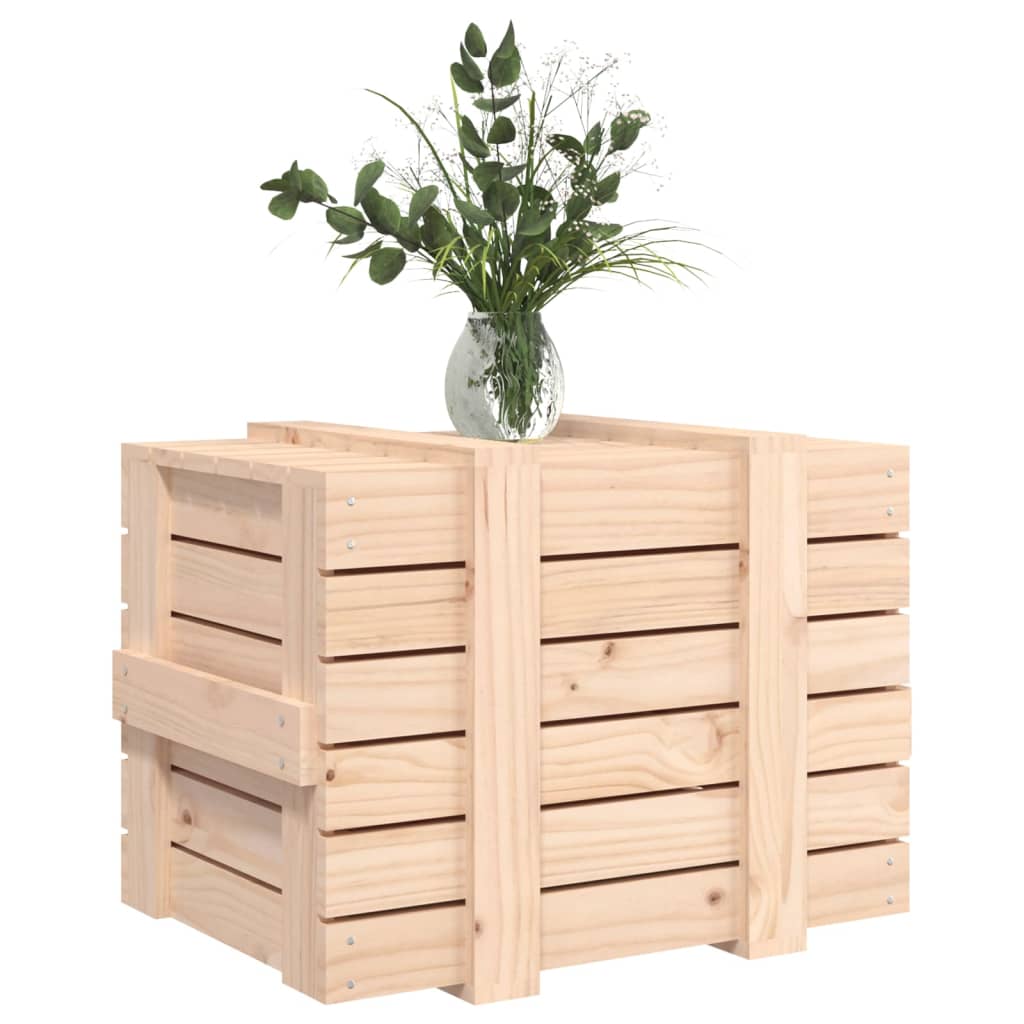 Chest 58x40.5x42 cm solid pine wood