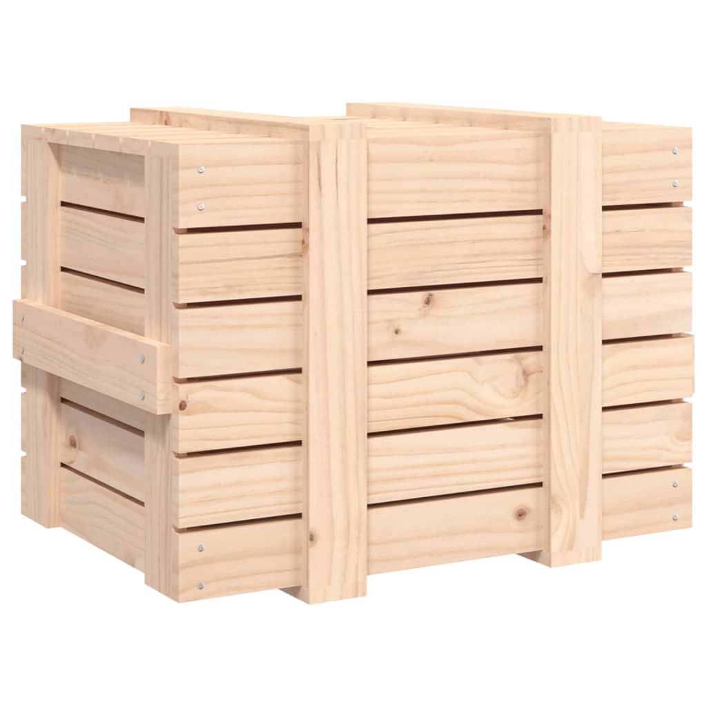 Chest 58x40.5x42 cm solid pine wood