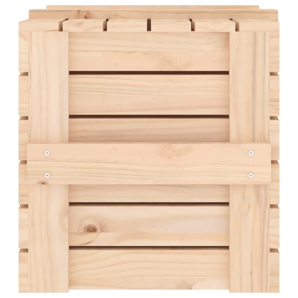 Chest 58x40.5x42 cm solid pine wood