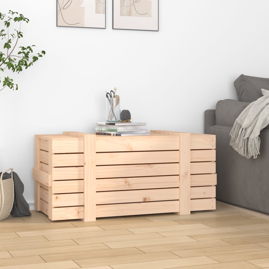 Chest 91x40.5x42 cm solid pine wood