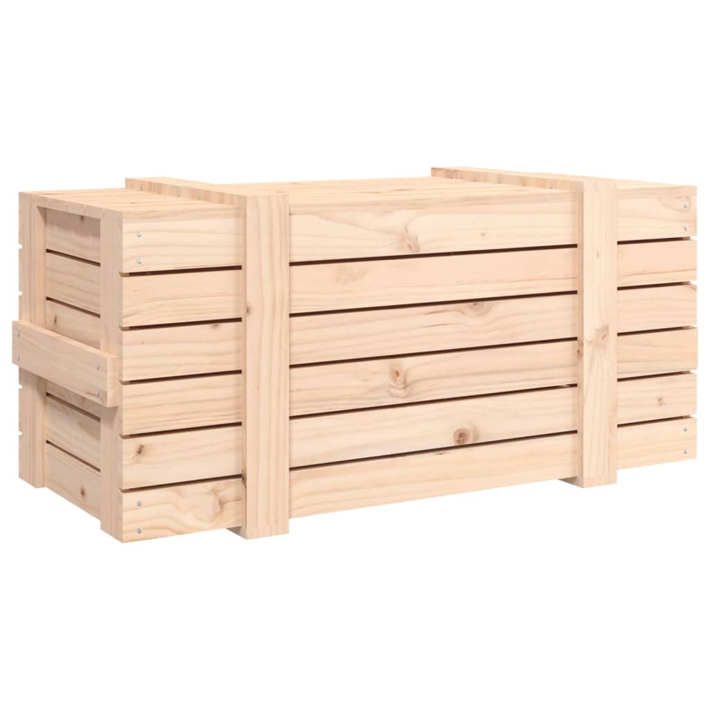 Chest 91x40.5x42 cm solid pine wood